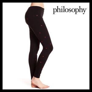 Philosophy Apparel Lip Embellished Ponte Leggings